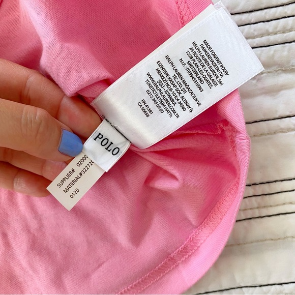 Polo Ralph Lauren Cotton Jersey Crewneck Tee In Florida Pink Boys size 5 - Picture 6 of 6